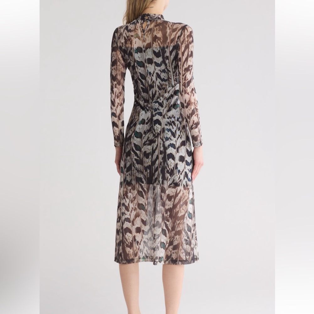 NWT AllSaints Hanna Ines Long Sleeve Mesh Midi
Dress Size 6 - Picture 10 of 10